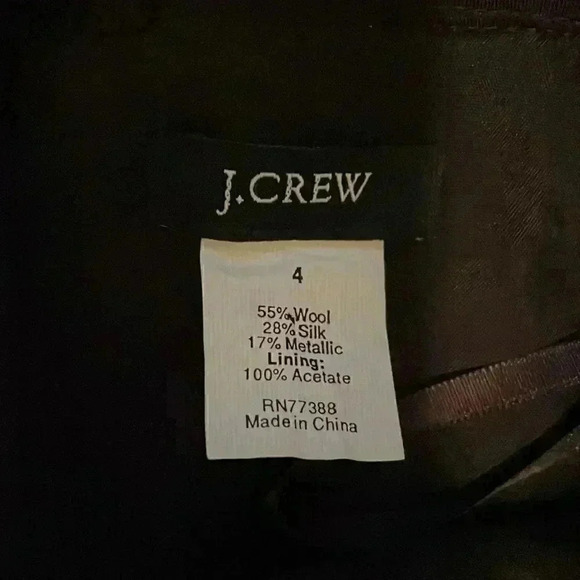 J.Crew pleated elastic waist pocket gold shimmer skirt 4 - Picture 3 of 6